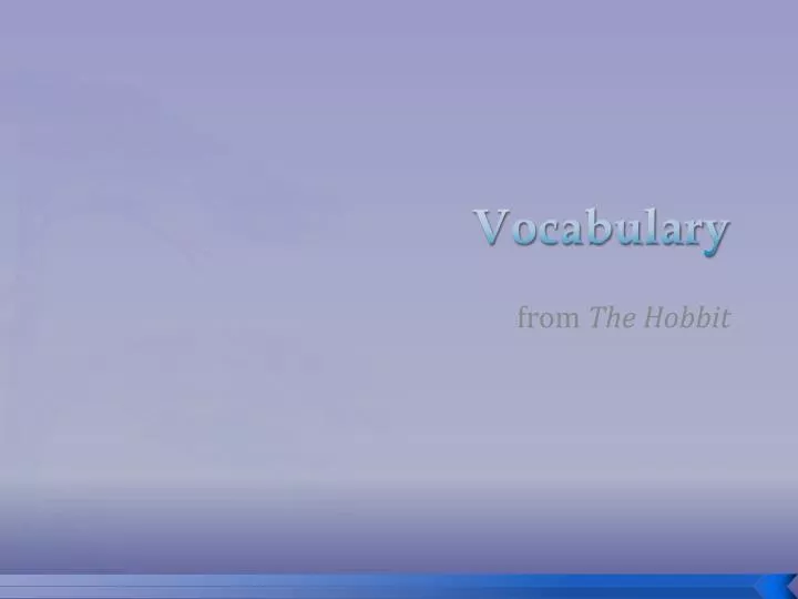 vocabulary