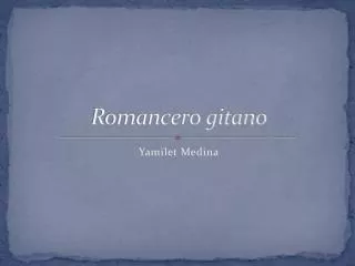 romancero gitano