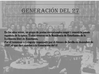 generaci n del 27