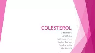colesterol