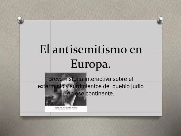 el antisemitismo en europa