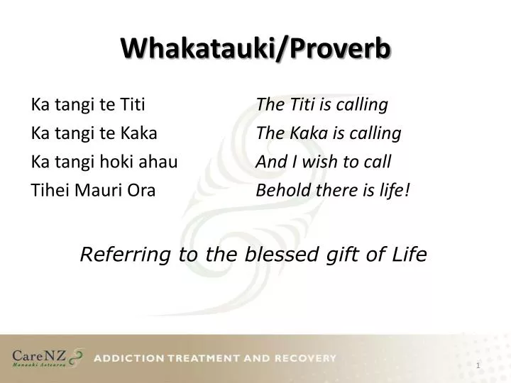 whakatauki proverb