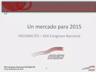 un mercado para 2015