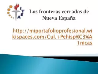 http miportafolioprofesional wikispaces com cul pehisp c3 a1nicas