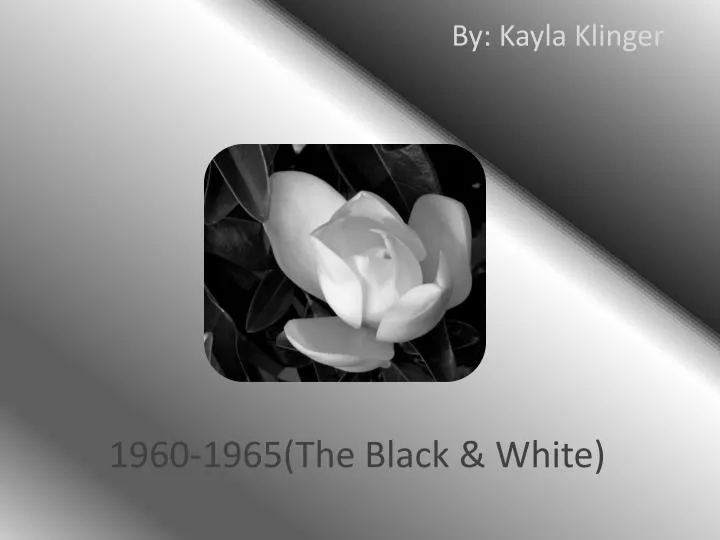 1960 1965 the black white