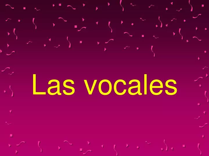 las vocales