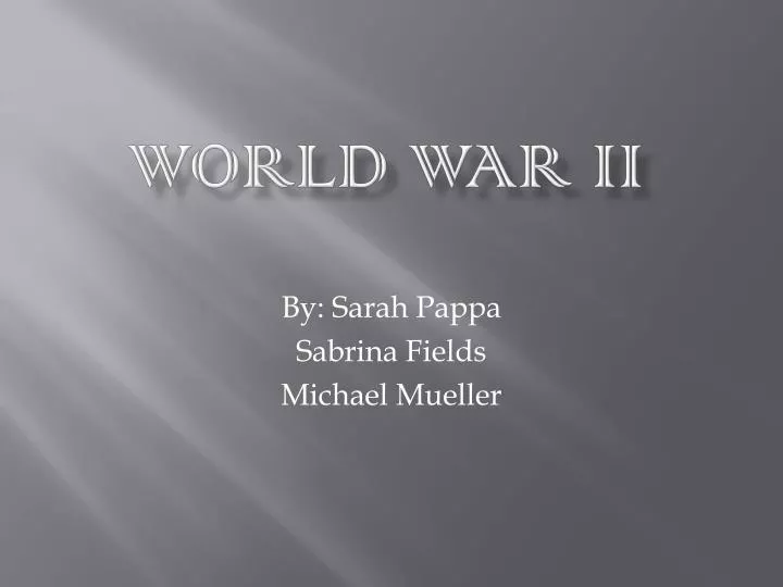 world war ii