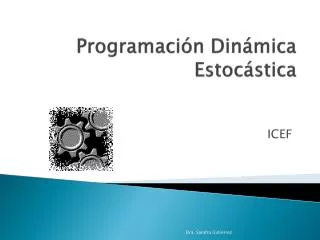programaci n din mica estoc stica