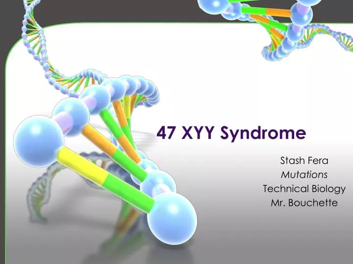 47 xyy syndrome