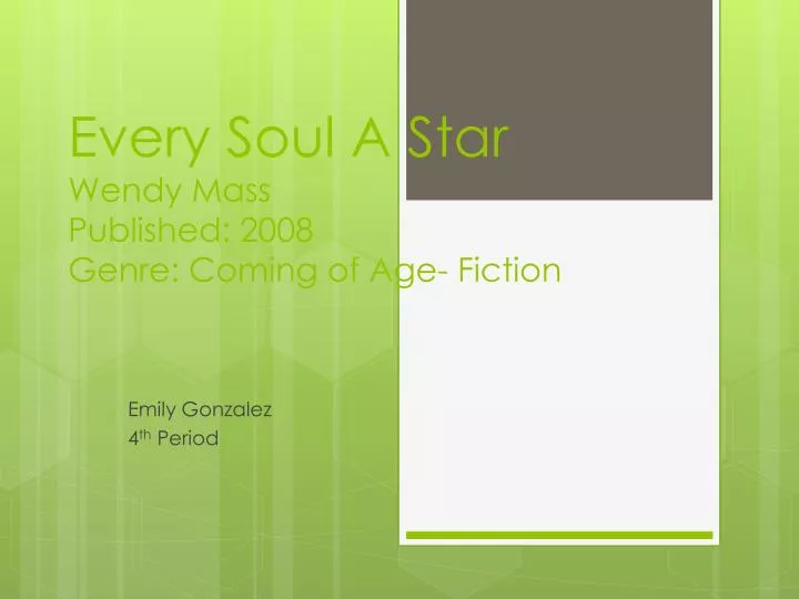 every soul a star wendy mass published 2008 genre coming of age fiction