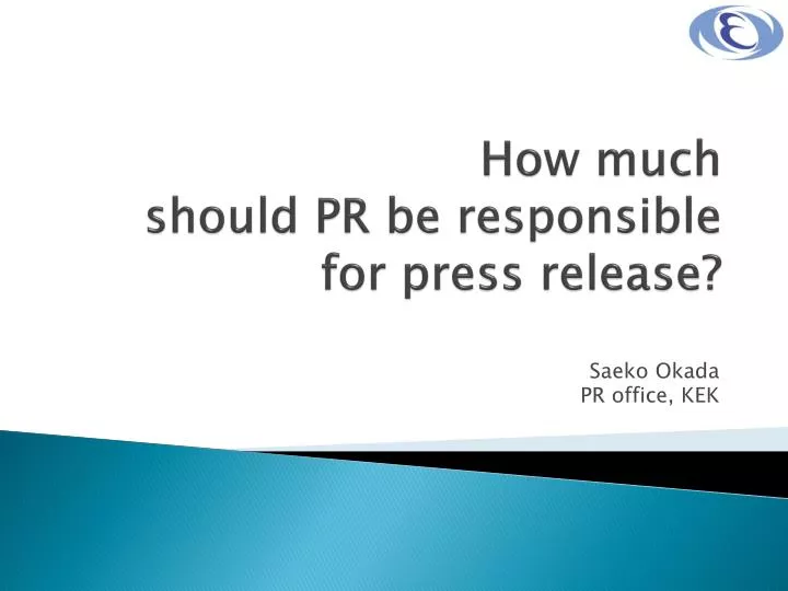 how much should pr be responsible for press release