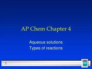AP Chem Chapter 4