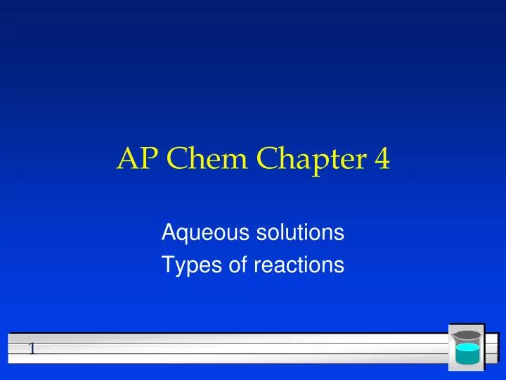 ap chem chapter 4