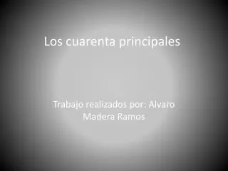 los cuarenta principales