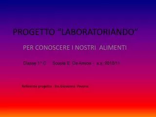 progetto laboratoriando
