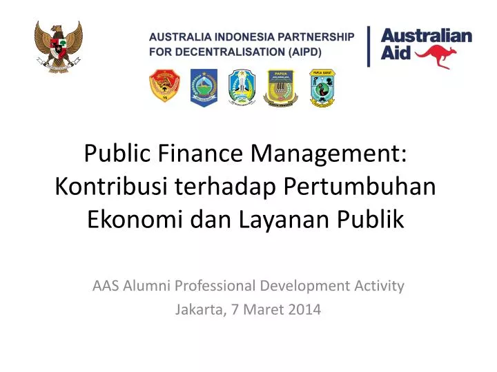 public finance management kontribusi terhadap pertumbuhan ekonomi dan layanan publik
