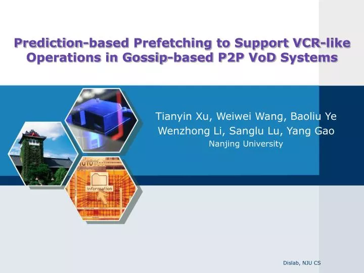 prediction based prefetching to support vcr like operations in gossip based p2p vod systems