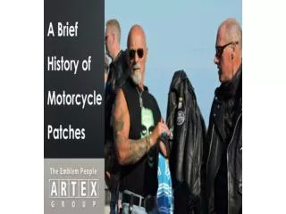 A Brief History Of Motorcycle Patches