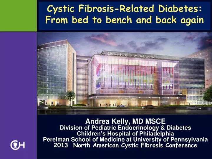 cystic fibrosis related diabetes from bed to bench and back again