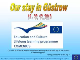 Our stay in Güstrow