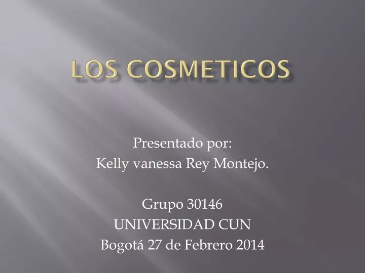 los cosmeticos