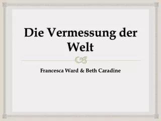 die vermessung der welt