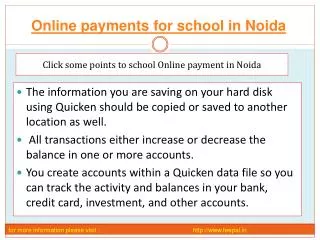 One of the best site of online payment for school in Noida