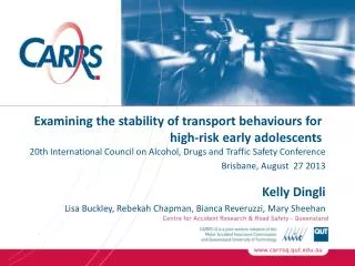 Examining the stability of transport behaviours for high-risk early adolescents