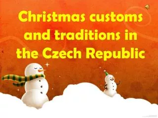 Christmas customs and traditions in the Czech Republic