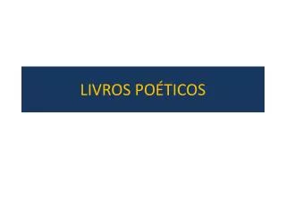 livros po ticos