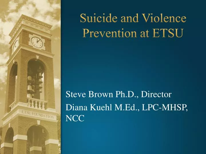 suicide and violence prevention at etsu
