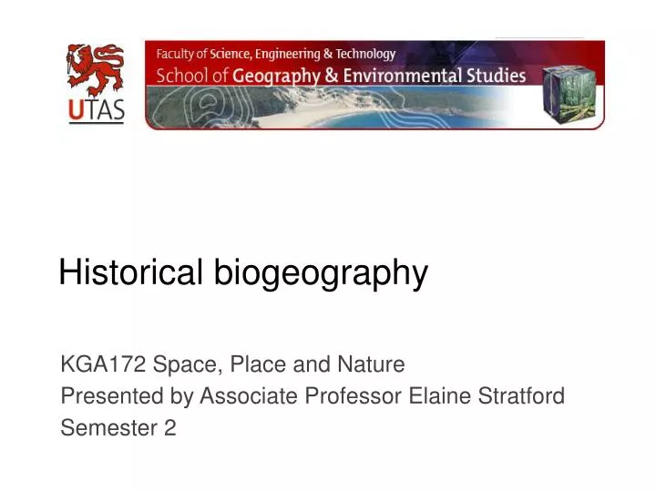 historical biogeography