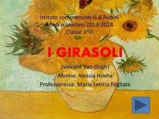 Istituto comprensivo G.B.Rubini Anno scolastico 2013-2014 Classe 3^D