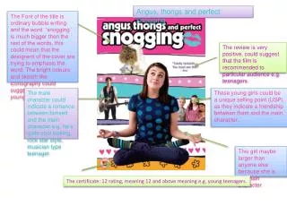 Angus, thongs and perfect snogging