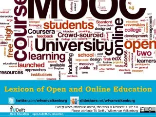 Lexicon of Open and Online Education