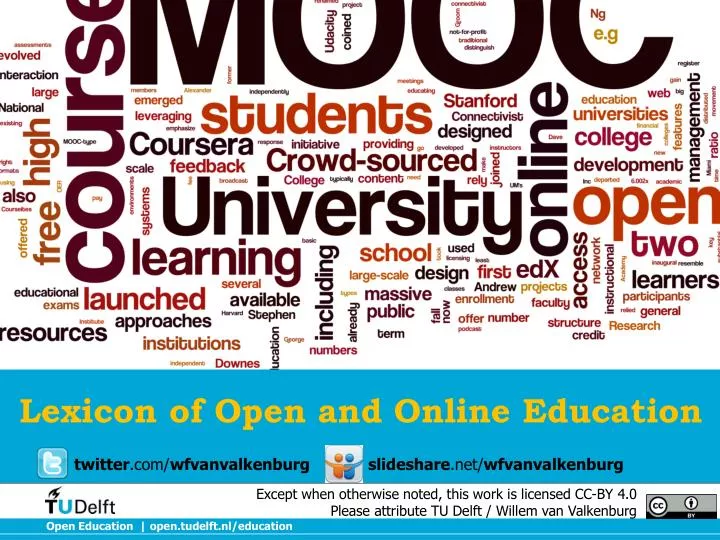 lexicon of open and online education