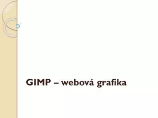 gimp webov grafika