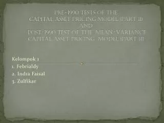 kelompok 1 1 febrialdy 2 indra faisal 3 zulfikar