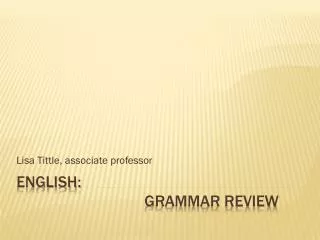 lisa tittle associate professor