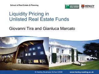 Liquidity Pricing in Unlisted Real Estate Funds