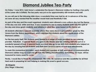 Diamond Jubilee Tea-Party
