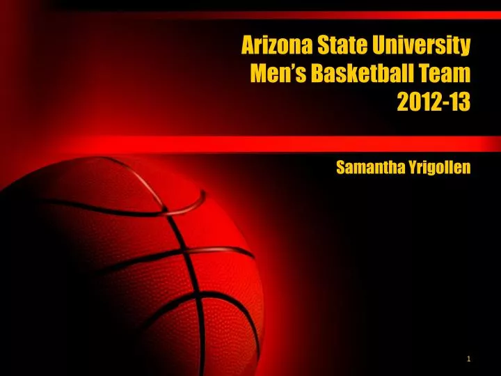 arizona state university men s basketball team 2012 13