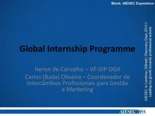 global internship programme