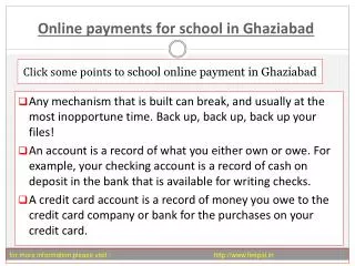 The importance of online payment for school in Ghaziabad