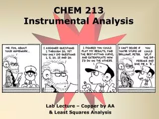 CHEM 213 Instrumental Analysis