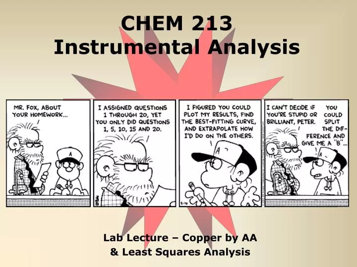 chem 213 instrumental analysis