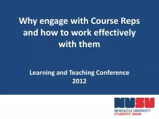 Why engage with Course Reps and how to work effectively with them