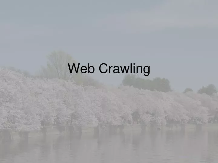 web crawling