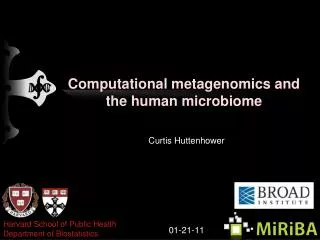 Computational metagenomics and the human microbiome