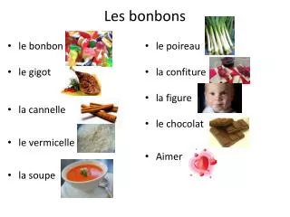 les bonbons